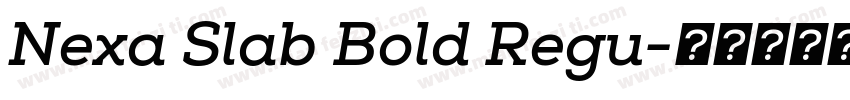 Nexa Slab Bold Regu字体转换